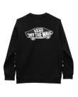 Boys Exposition Check Sweatshirt in Black