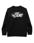 Boys Exposition Check Sweatshirt in Black