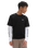 The Vans Boys Long Check Twofer Boys T-Shirt in Black