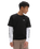 The Vans Boys Long Check Twofer Boys T-Shirt in Black