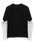 The Vans Boys Long Check Twofer Boys T-Shirt in Black