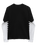 The Vans Boys Long Check Twofer Boys T-Shirt in Black