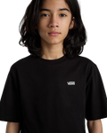 Left Chest Boys T-Shirt in Black