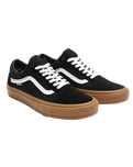 The Vans Mens Skate Old Skool Shoes in Black & Gum