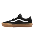 The Vans Mens Skate Old Skool Shoes in Black & Gum