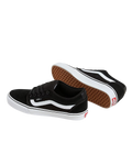 Chukka Low Sidestripe Shoes in Black & White