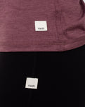 Luxury Long Sleeve T-Shirt in Elderberry Heather
