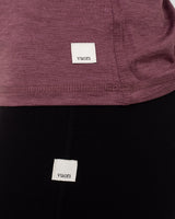 Luxury Long Sleeve T-Shirt in Elderberry Heather