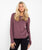Luxury Long Sleeve T-Shirt in Elderberry Heather