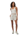 Halo Performance Crop Vest 2.0 in Ecru Heather