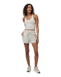 Halo Performance Crop Vest 2.0 in Ecru Heather