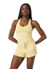 Halo Performance Crop Vest 2.0 in Lemon Snap Heather