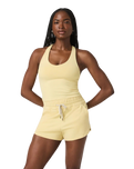 Halo Performance Crop Vest 2.0 in Lemon Snap Heather