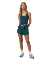 Halo Performance Crop Vest 2.0 in Moss Heather
