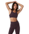 The Vuori Womens Elevation Racer Bra in Raisin Heather