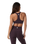 The Vuori Womens Elevation Racer Bra in Raisin Heather