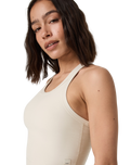 Elevation Racerback Vest in Bone Heather