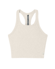 Elevation Racerback Vest in Bone Heather