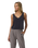 SL Villa Cropped Vest in Black
