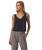 SL Villa Cropped Vest in Black