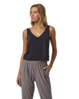 SL Villa Cropped Vest in Black