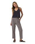 SL Villa Cropped Vest in Black