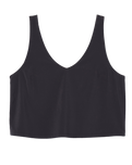 SL Villa Cropped Vest in Black