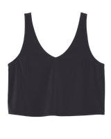 SL Villa Cropped Vest in Black