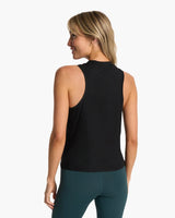 The Vuori Womens Energy Tank Top in Black