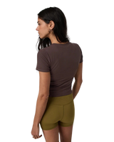 Pose Fitted T-Shirt in French Roast