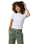 Pose Fitted T-Shirt in White