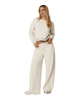 The Vuori Womens Restore Mini Sweatshirt in Bone Heather