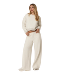 The Vuori Womens Restore Mini Sweatshirt in Bone Heather