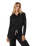 The Vuori Womens Halo Mini Full Zip Hoodie in Black Heather