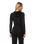 The Vuori Womens Halo Mini Full Zip Hoodie in Black Heather