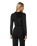 The Vuori Womens Halo Mini Full Zip Hoodie in Black Heather