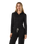 The Vuori Womens Halo Mini Full Zip Hoodie in Black Heather