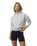 Restore Half Zip Hoodie in Light Heather Grey