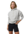 Restore Half Zip Hoodie in Light Heather Grey