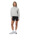 Restore Half Zip Hoodie in Light Heather Grey