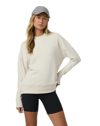 The Vuori Womens Sedona Weekender Sweatshirt in Bone