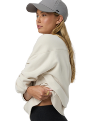 The Vuori Womens Sedona Weekender Sweatshirt in Bone