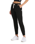The Vuori Womens Performance Joggers in Black Heather