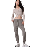 Performance Joggers in Chia Heather