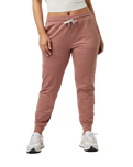 The Vuori Womens Performance Joggers in Tamarind Heather