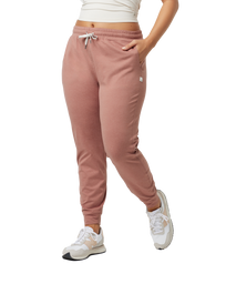 The Vuori Womens Performance Joggers in Tamarind Heather