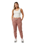 The Vuori Womens Performance Joggers in Tamarind Heather