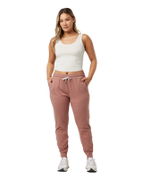 The Vuori Womens Performance Joggers in Tamarind Heather