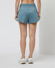 The Vuori Womens Halo Performance Short 2.0 in Smoke Blue Heather