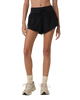 The Vuori Womens Daily Speed Shorts in Black